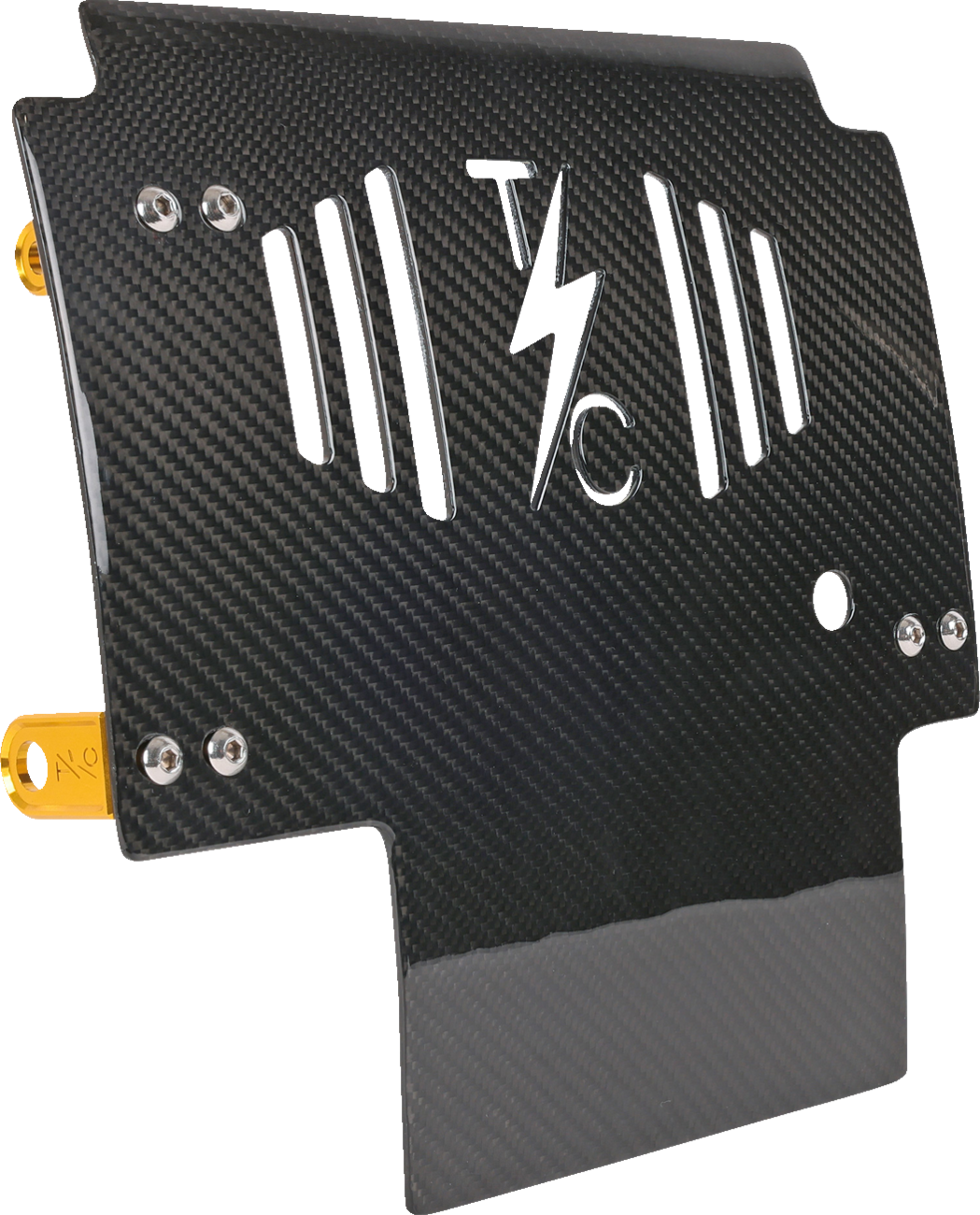 Thrashin Carbon Fiber Gold Skid Plate fits 2023-2025 Harley Street Road Glide