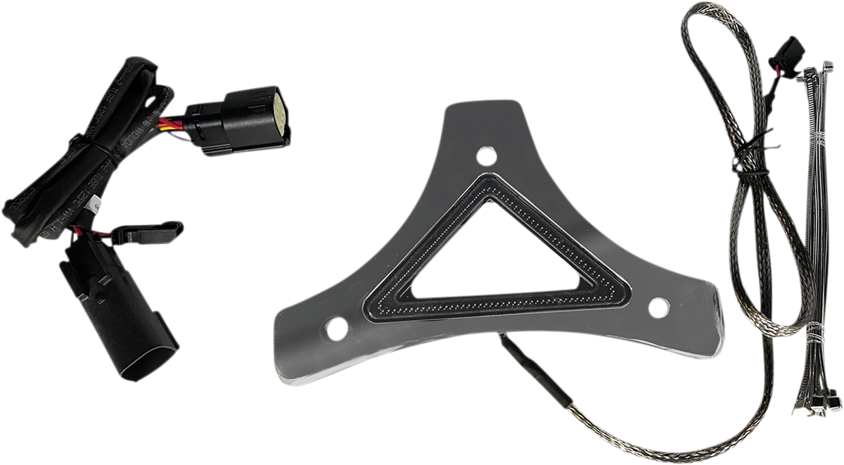 Custom Dynamics Chrome LED Backrest Brake Light 2014-2024 Harley Touring Models