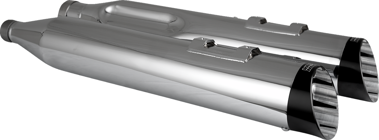 Vance & Hines Razorback 450 Chrome Slip On Mufflers for 2017-2025 Harley Touring