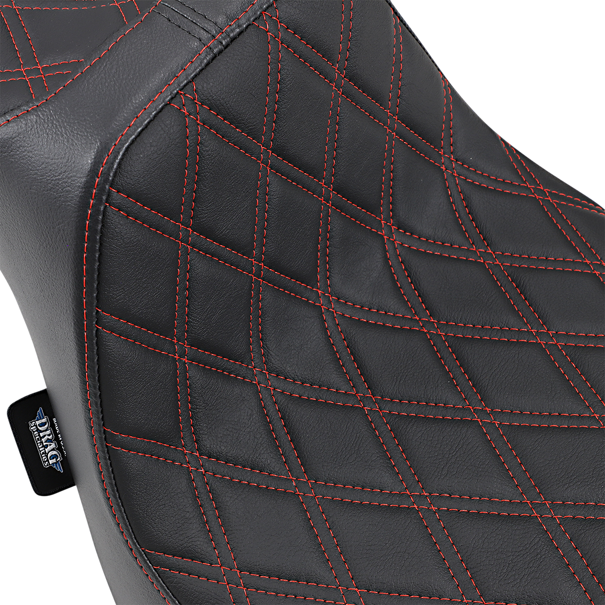 Drag Specialties Predator III Double Diamond Seat for 2018-2023 Harley Fat Bob