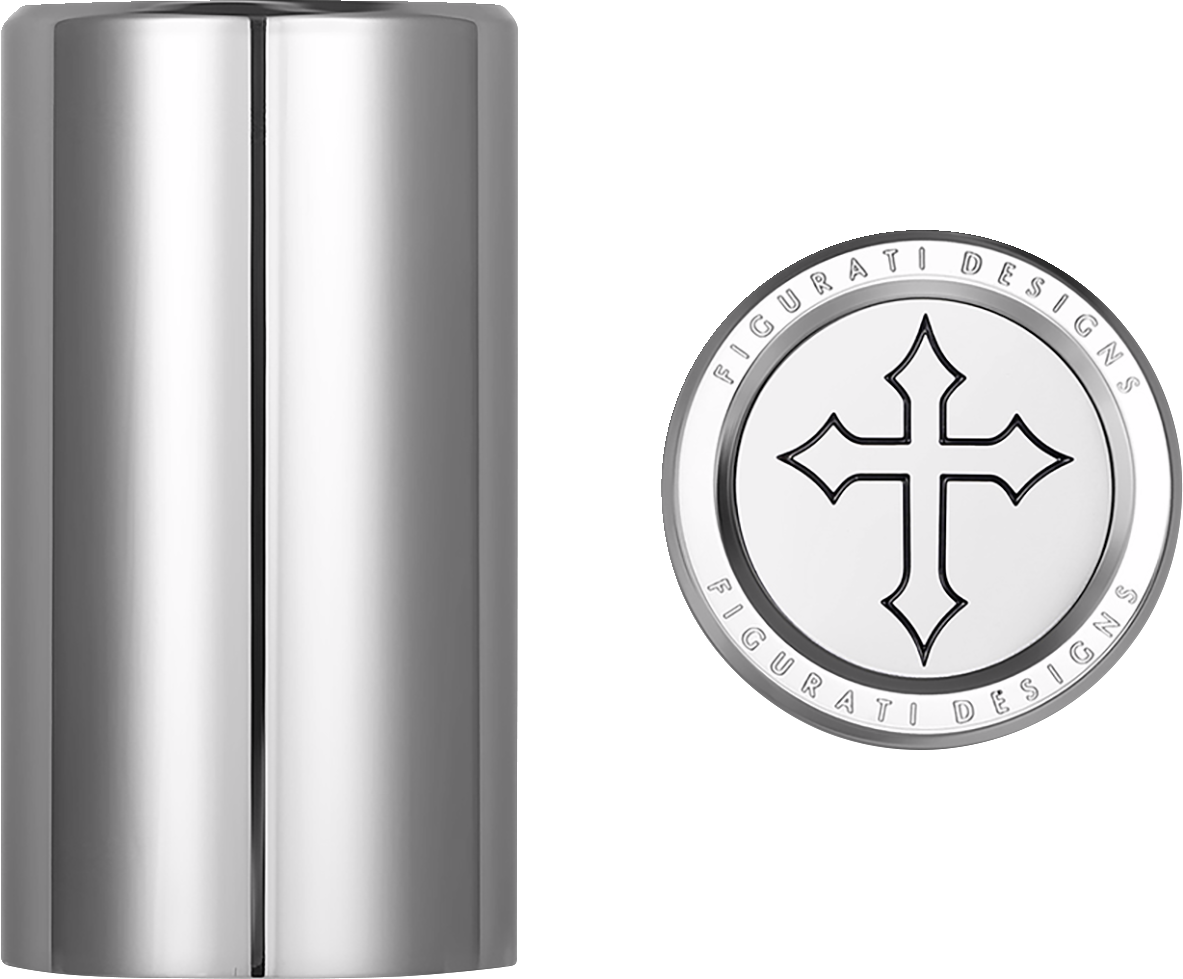 Figurati Designs Cross Long Magnetic Docking Hardware Covers for Harley Davidson