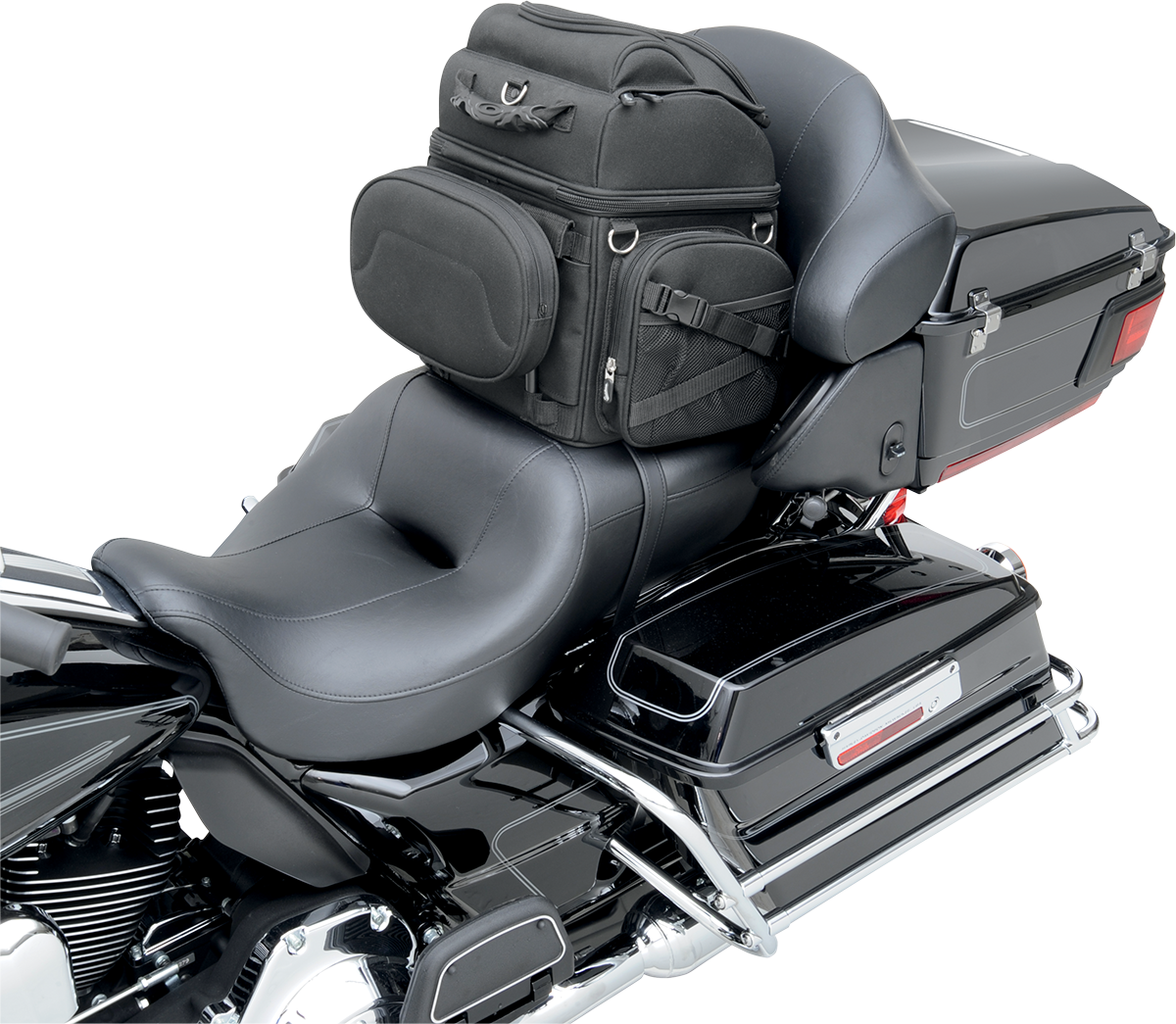 Saddlemen BR1800 Motorcycle Sissy Bar Bag Luggage Harley Honda Yamaha Suzuki