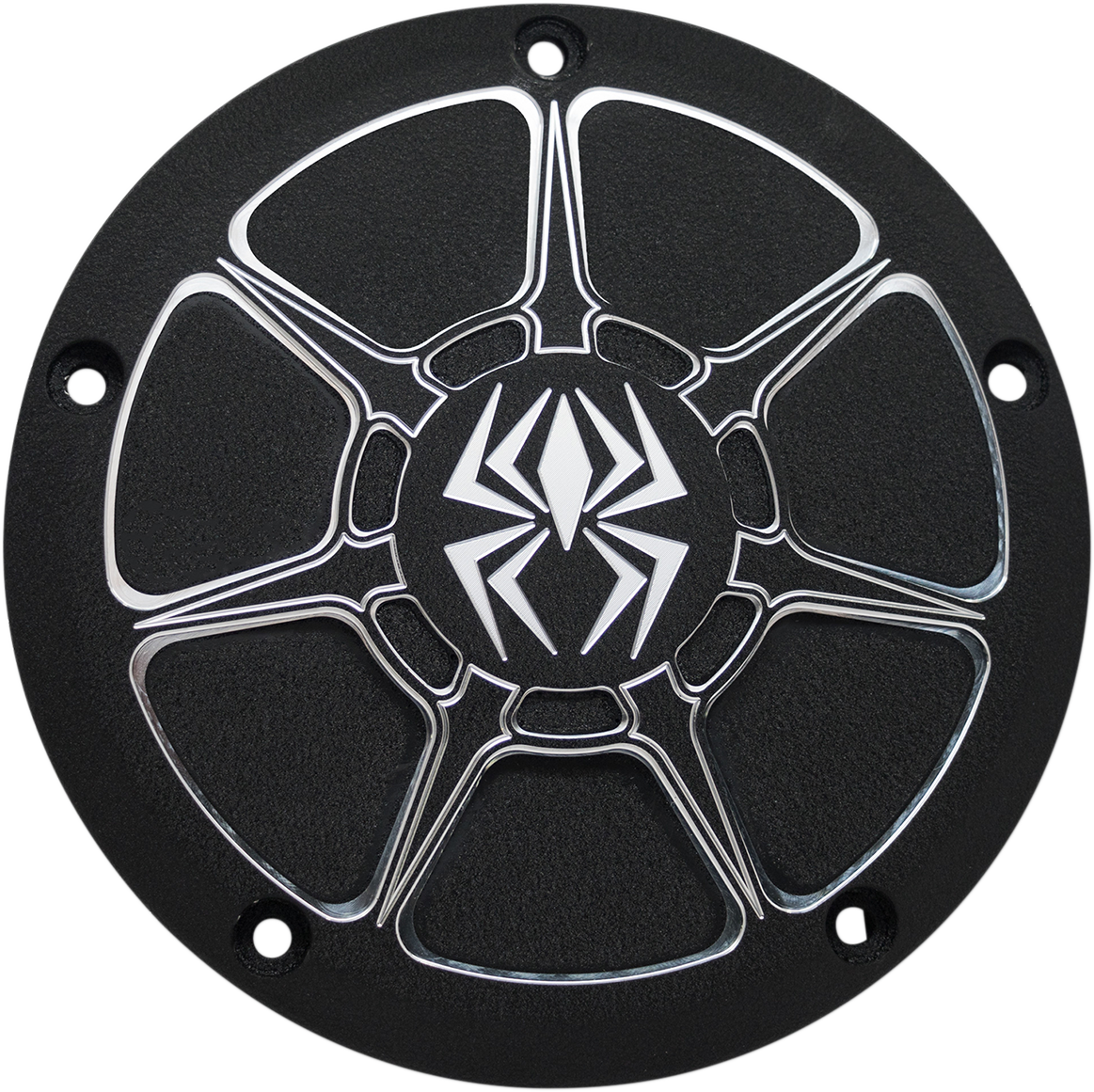 Rekluse Wrinkle Black 5-Hole Derby Cover 1999-2019 Harley Dyna Softail Touring