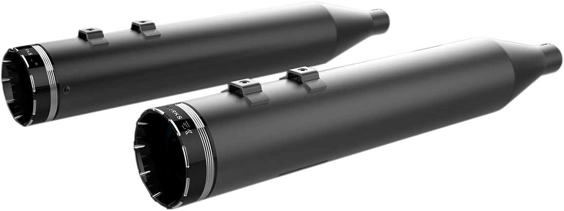Khrome Werks HP-Plus 4.5" Black Slip On Mufflers fits 1996-2016 Harley Touring