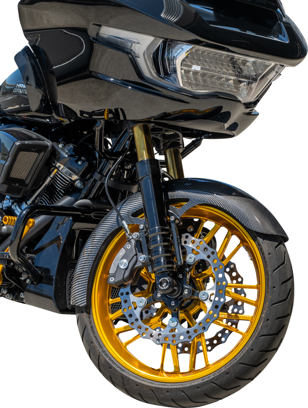 Arlen Ness Carbon Fiber 19" Wrapper Front Fender for 2023-2024 Harley Touring