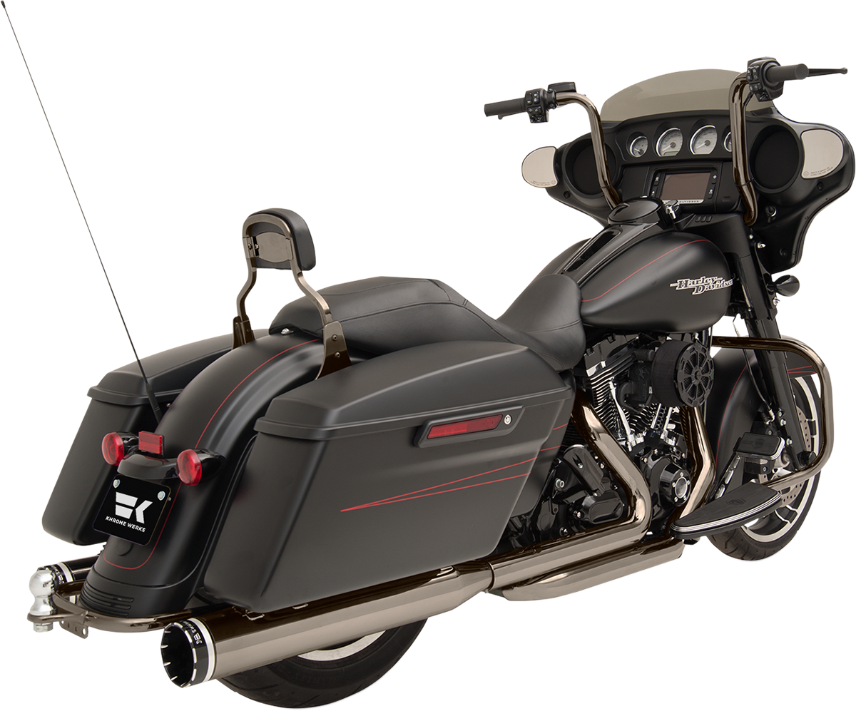Khrome Werks Eclipse 4.5" Exhaust for 2009-2016 Harley Touring FLHR FLHX FLTRU