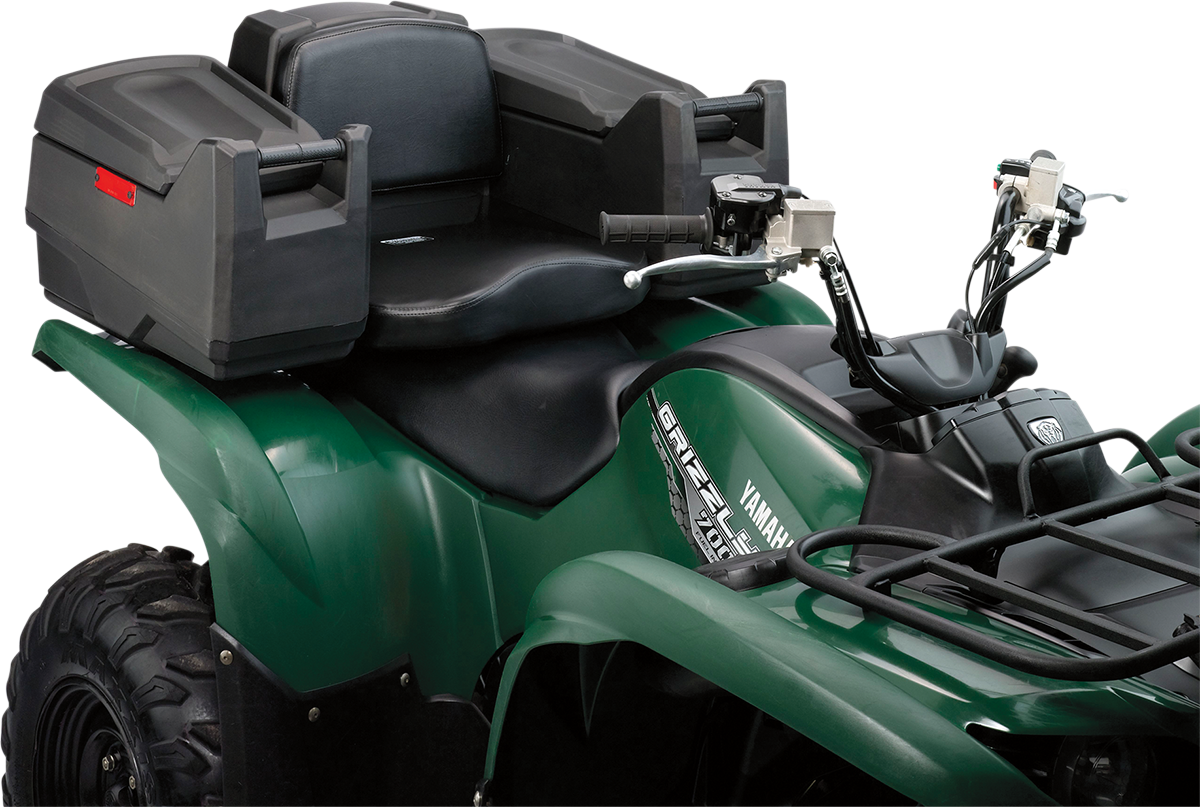 Moose Black ATV Lockable Dynasty Rear Cargo Rack Gear Storage Trunk & Seat