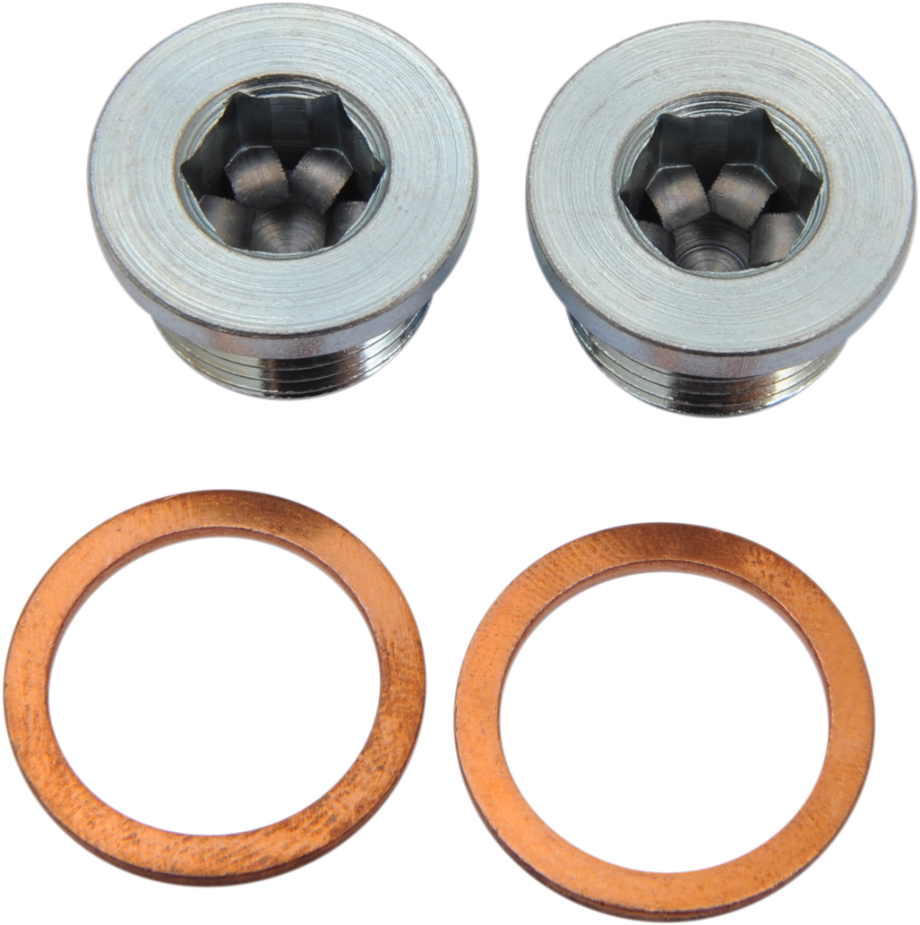 Vance & Hines Motorcycle Exhaust 18mm Oxygen Sensor Port Plugs fits Harley