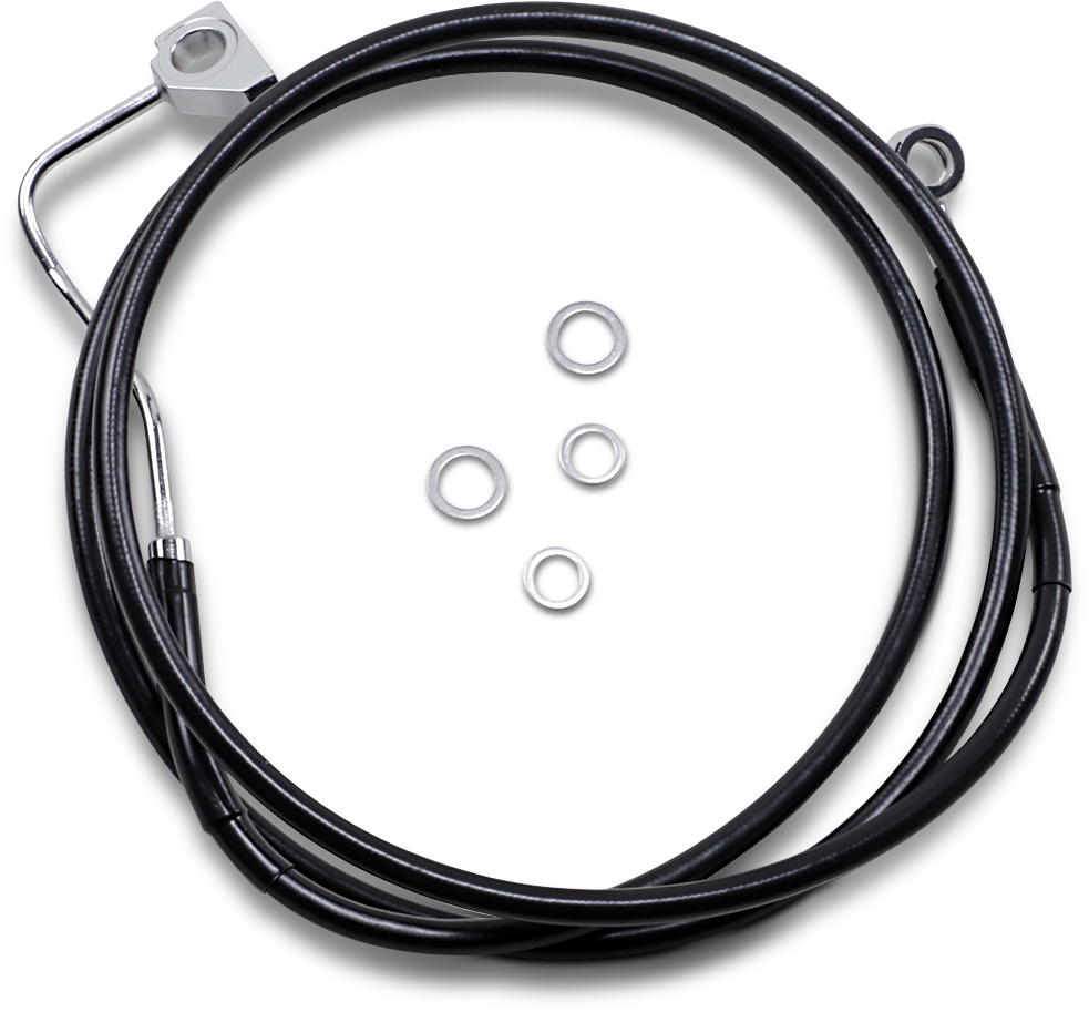 Drag Specialties Black Vinyl +2 with ABS Brake Line for 2014-2022 Harley Touring