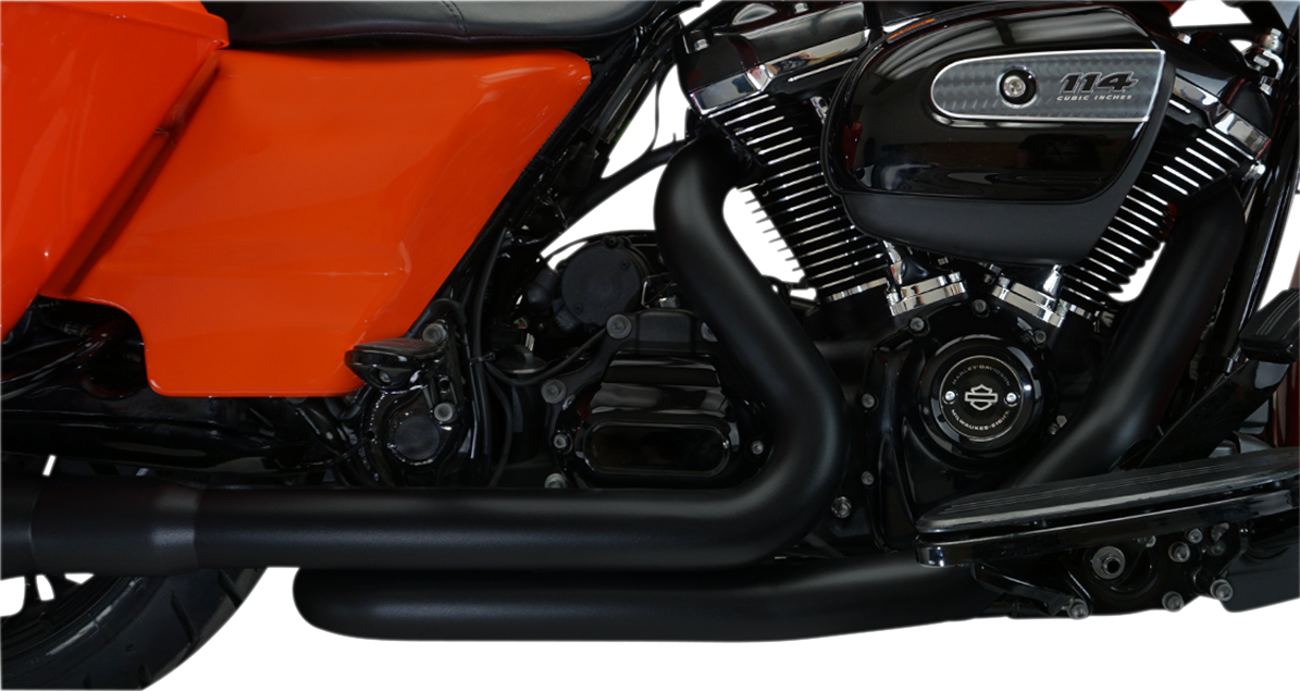 Khrome Werks Aggressor 2-2 Black Crossover Headers 2017-24 Harley Touring 200920