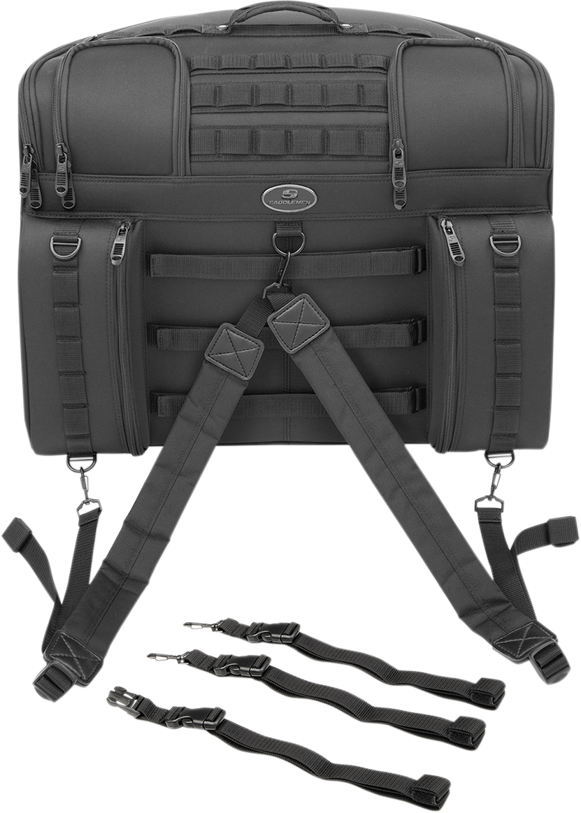 Saddlemen BR4100 Tactical Textile Rear Back Seat Bag Luggage Harley Davidson