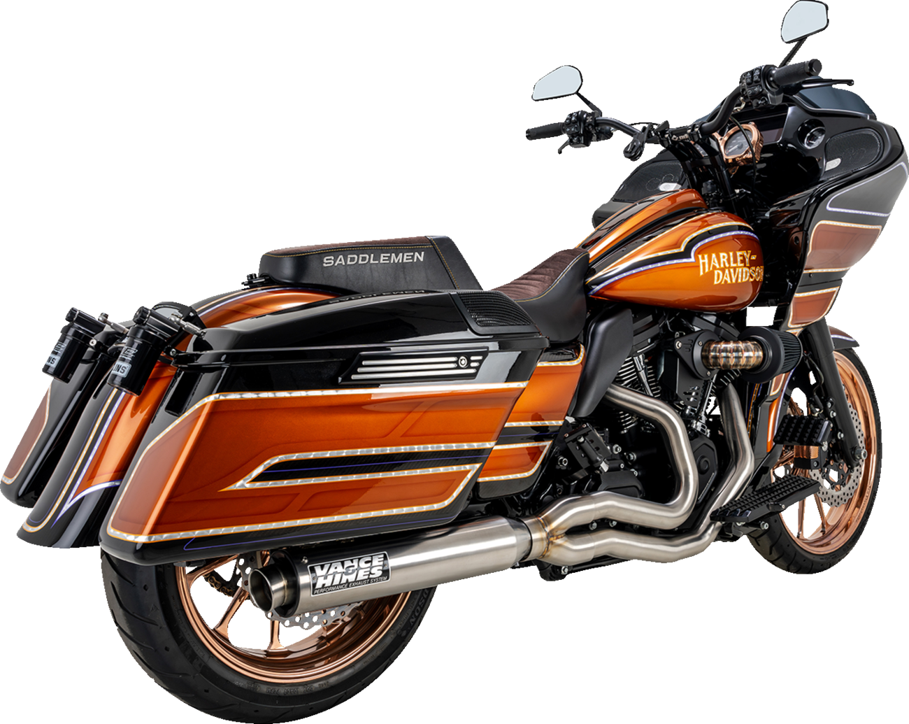 Vance & Hines Super Sport 2-1 Exhaust System for 2017-2024 Harley Touring M8