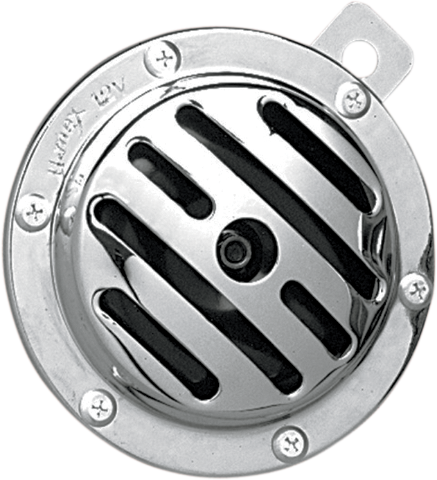 Drag Specialties 4" Chrome 12V 113DB Slotted Horn for Harley Davidson