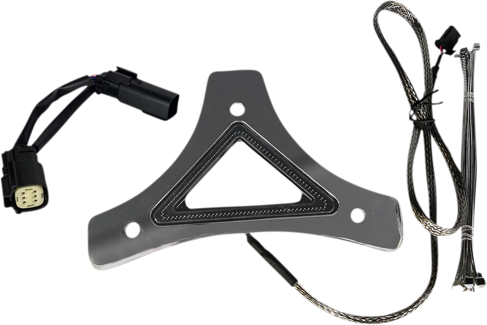 Custom Dynamics Chrome LED Backrest Brake Light 2010-2013 Harley Touring FLHX