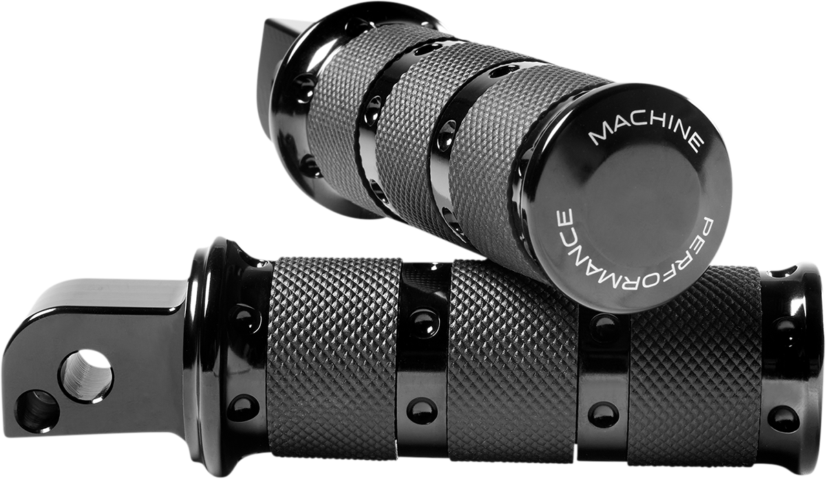 Performance Machine XLS Black Foot Pegs 2018-2022 Harley Softail FXFB FLSL FLHC