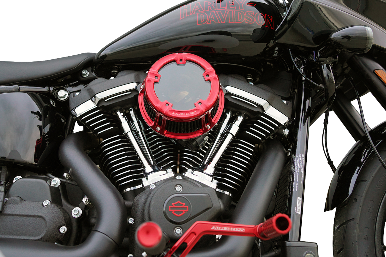 Arlen Ness Red Method Clear Series Air Cleaner Filter for 2023-2025 Harley M8