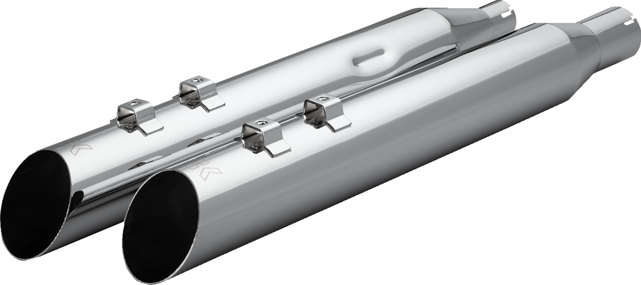 Khrome Werks 4" HP Plus Chrome Ripper Slip On Mufflers fits 17-25 Harley Touring