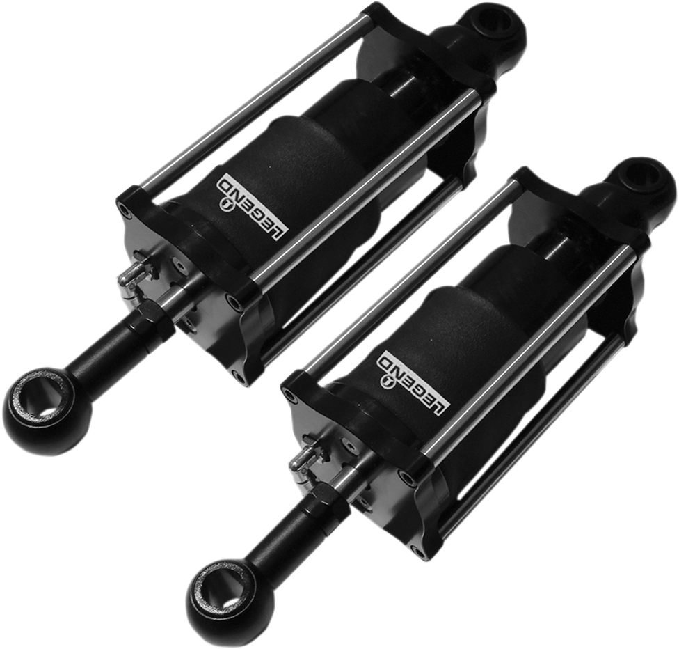 Legend Black Air Ride Motorcycle Rear Shocks 1989-1999 Harley Softail FXSTS