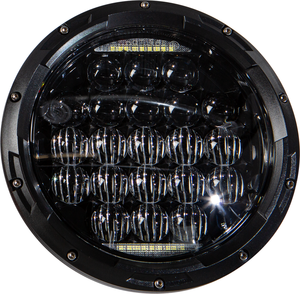 Harddrive 7" Black 90W Universal LED Motorcycle Headlight for Harley Davidson