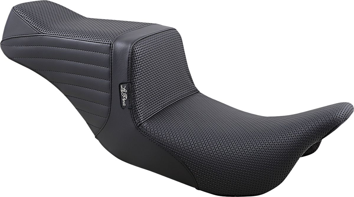 Le Pera Tailwhip Basketweave Seat for 2008-2024 Harley Davidson Touring LK-587BW