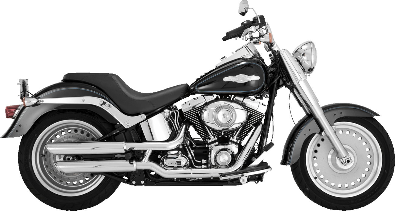 Vance & Hines Twin Slash 3" Chrome Slip On Mufflers 2007-2009 Harley Softail