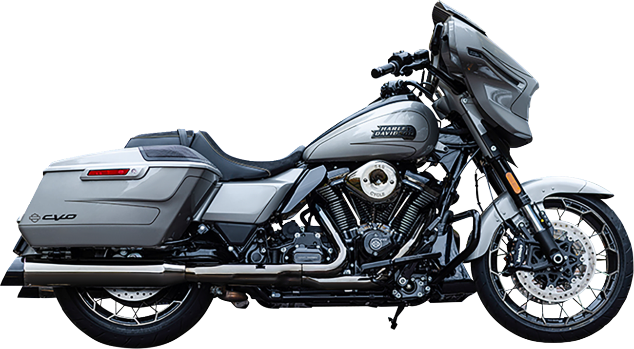 S&S MK45 Slip-on Lava Chrome 4.5" Mufflers for 2017-2024 Harley Touring 50 State
