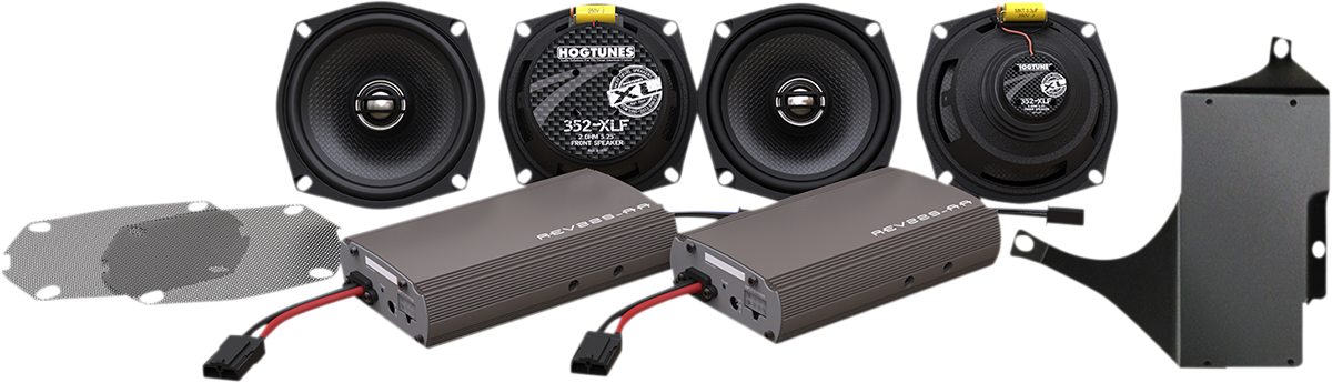 Hogtunes Fairing 2 Amplifier 4 Speaker XL Series Kit 2011-2013 Harley Touring