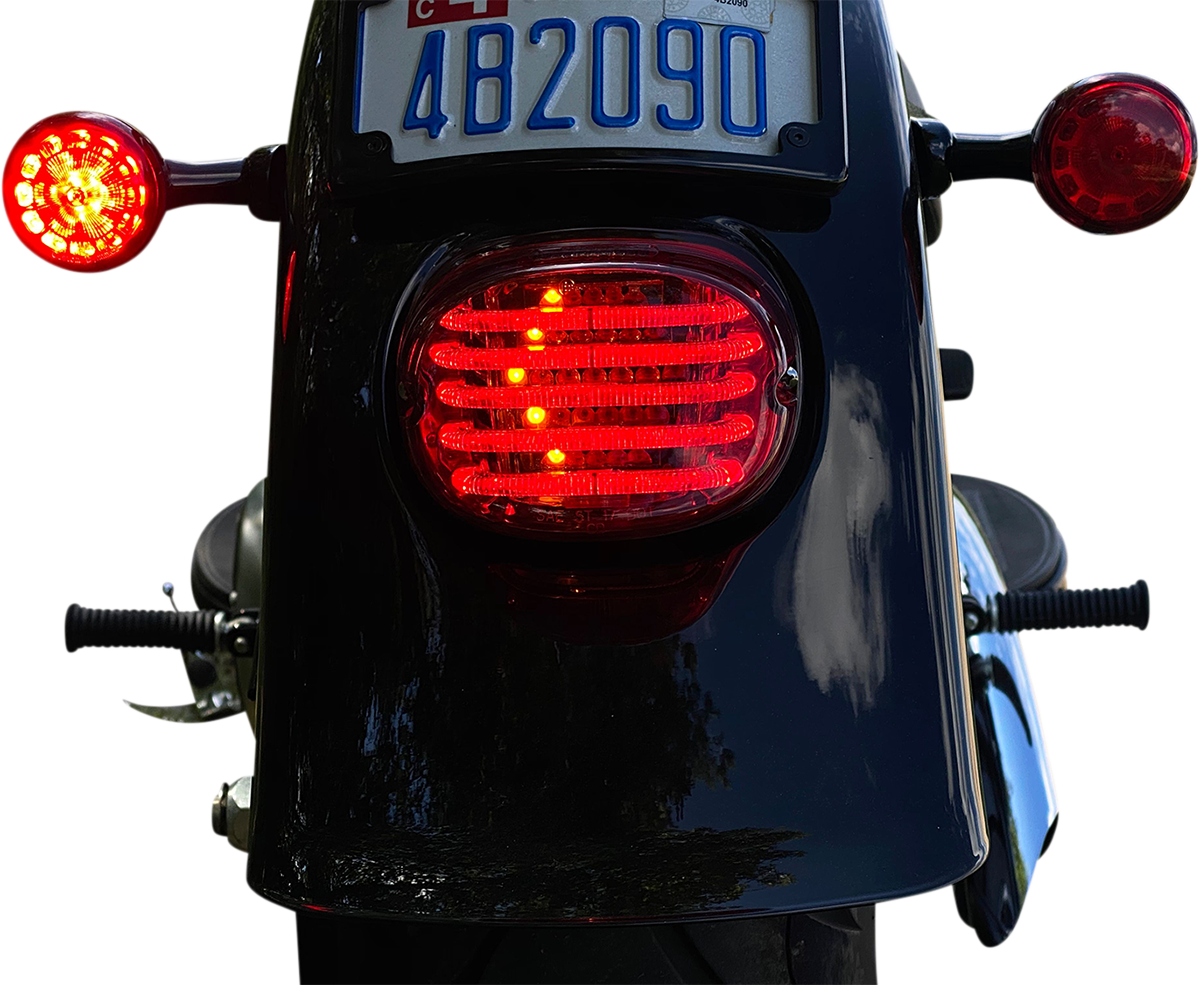 Custom Dynamics LED Taillight & Integrated Turn Signals 1999-2024 Harley Softail