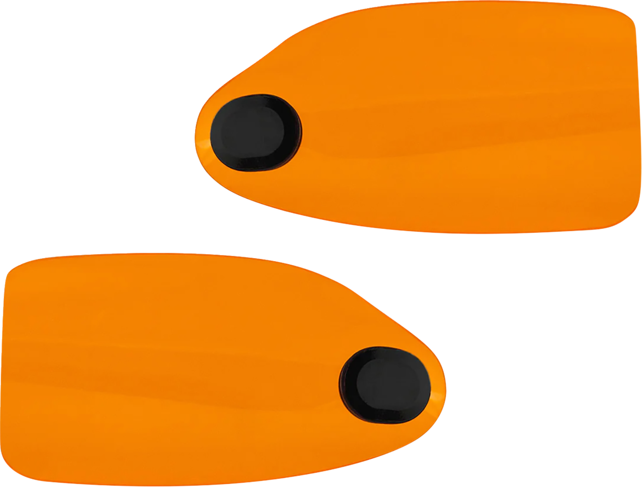 Klock Werks Flare Orange Hand Guards fits 2002-2025 Harley Hydraulic Clutch