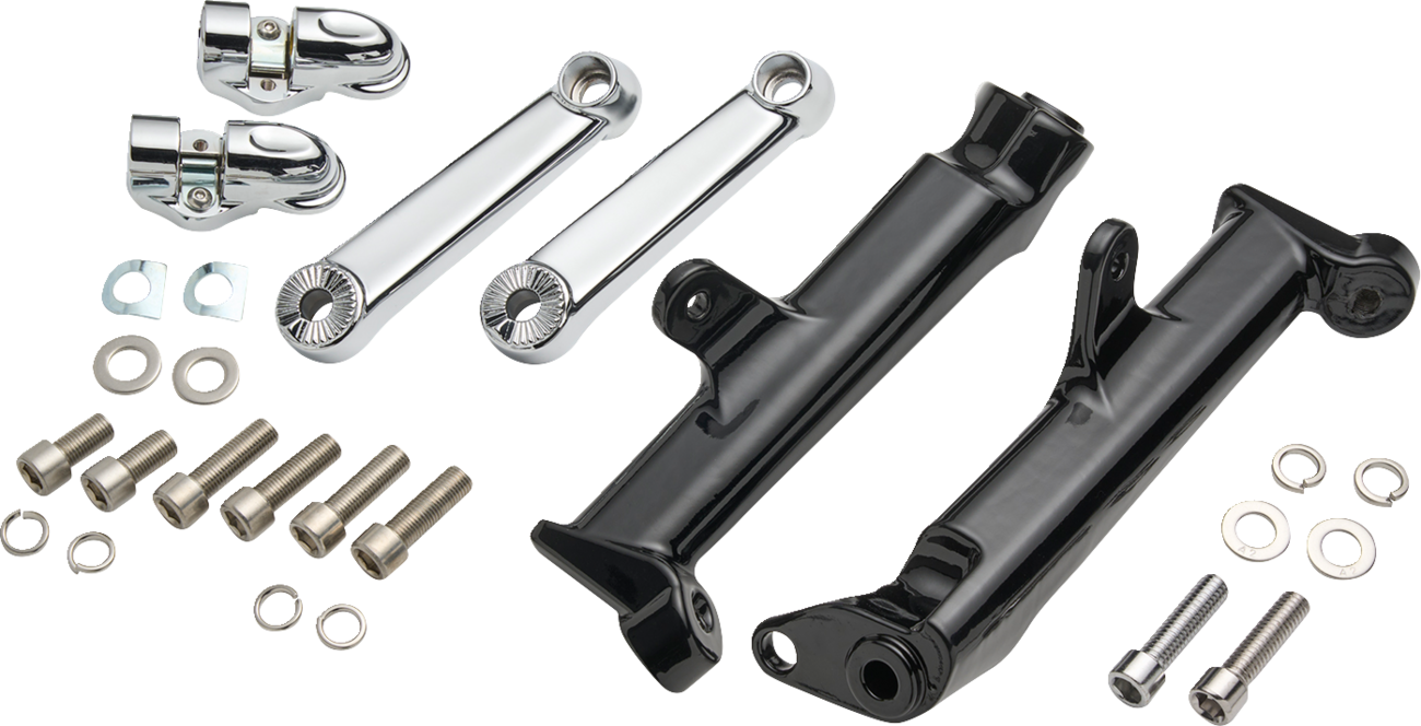 Ciro Chrome Highway Cruise Foot Peg Mount kit fits 2009-2024 Harley Touring