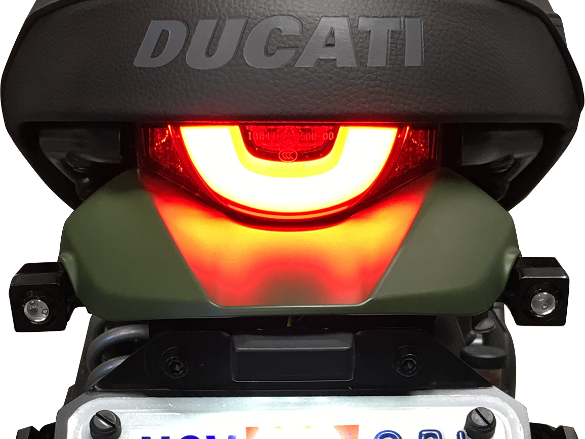 Joker Machine Rat Eye Black Single Amber LED Pair Motorcycle Turn Signals Harley