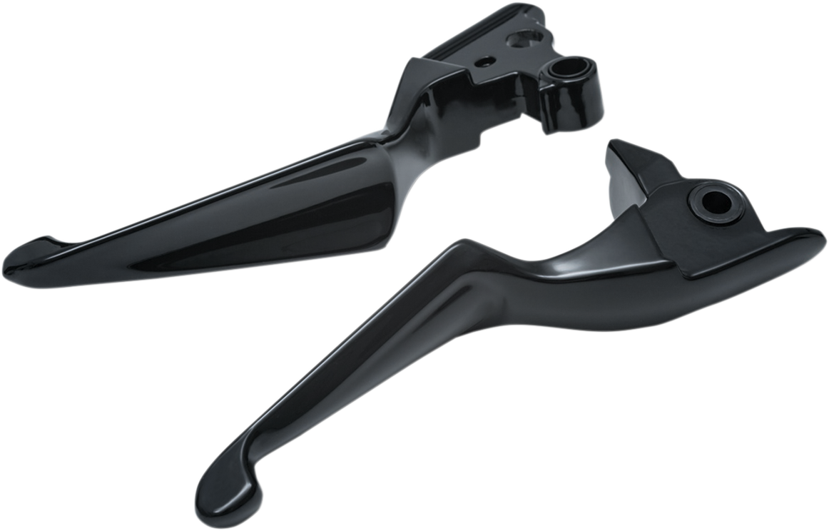 Kuryakyn Boss Blade Black Handlebar Lever Set 2008-2013 Harley Touring FLHR FLHX