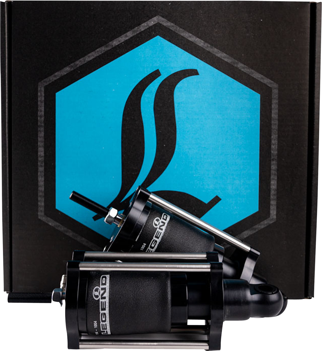 Legend Black Air Ride Motorcycle Rear Shocks 1989-1999 Harley Softail FXSTS