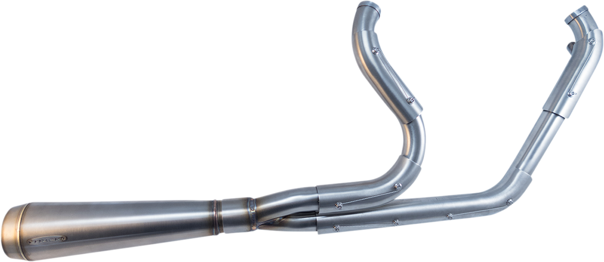 Trask Assault Brushed 2-1 Megaphone Exhaust 00-17 Harley Softail FLSTF FLST FXST