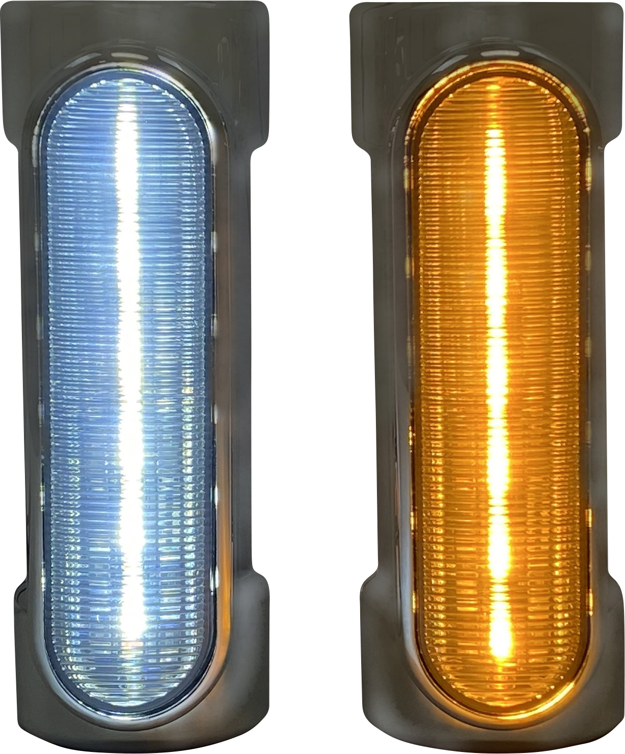Custom Dynamics Chrome Engine Guard LED Lights 2014-2024 Harley Touring Models