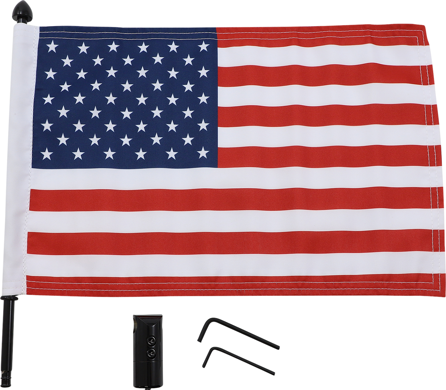 Pro Pad 10x15 American Flag Motorcycle 1/2" Horizontal Mount Harley Davidson