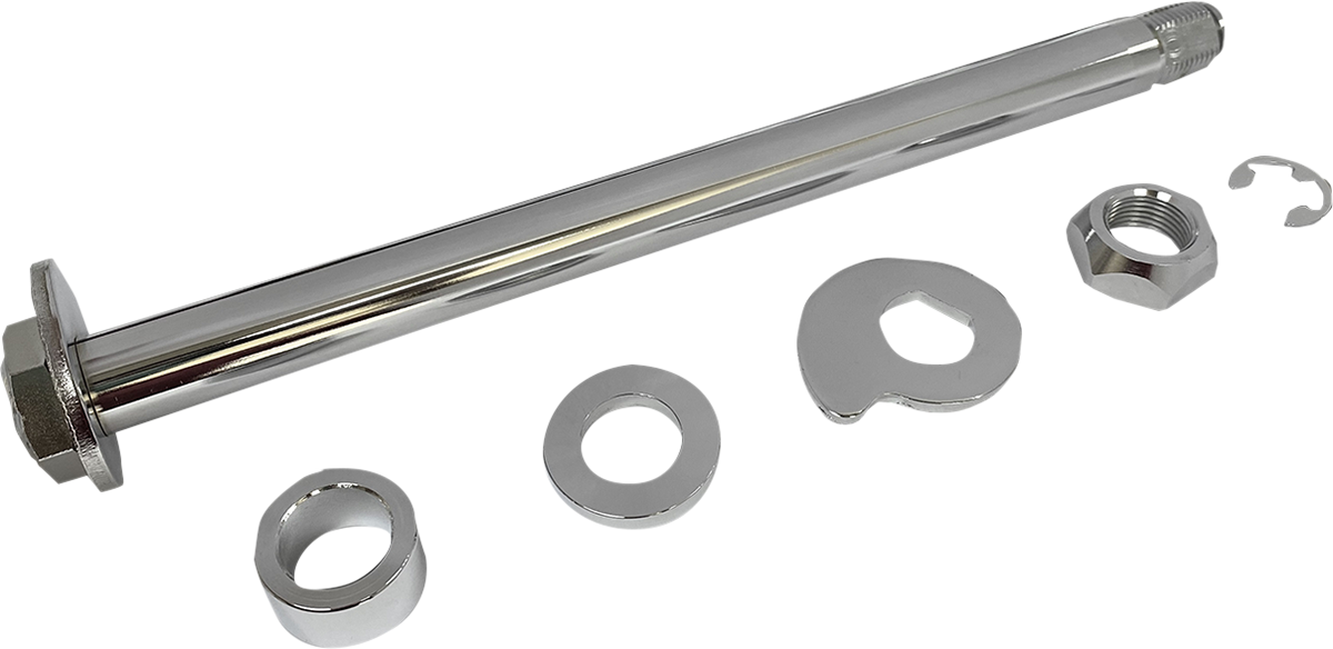 Drag Specialties Chrome Rear Axle Kit 2009-2013 Harley Touring FLHR FLHX FLHRC