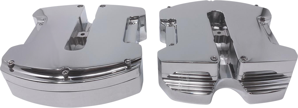 Covingtons Smooth Chrome Valve Cover Set 2017-2023 Harley Touring Softail M8