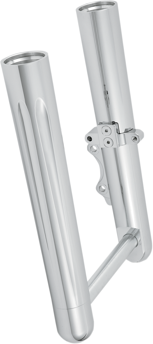 Arlen Ness Chrome Fork Hot Legs Deep Cut Dual Disc for 2008-2013 Harley Touring