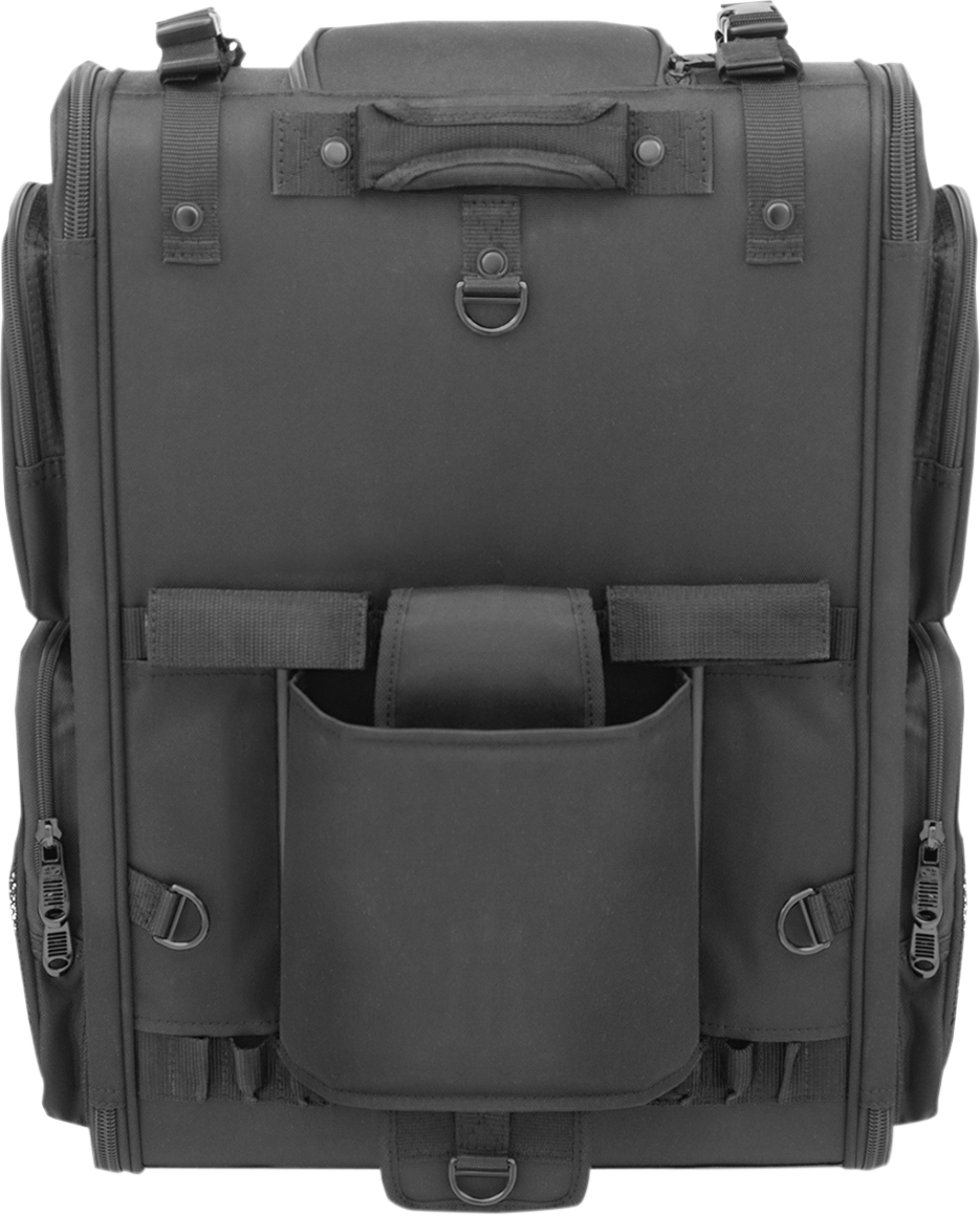 Saddlemen Black S3500 Tactical Textile Rear Sissy bar Bag Luggage for Harley