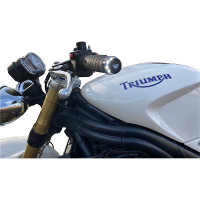 Custom Dynamics 7/8" & 1" LED Handlebar End Turn Signal Kit for Harley Indian