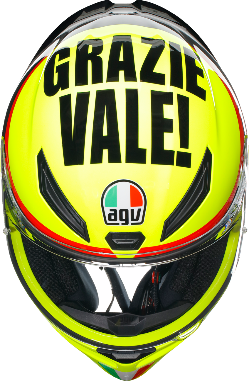 AGV K1 S Grazie Vale Yellow Unisex Adult Motorcycle Street Full Face Helmet