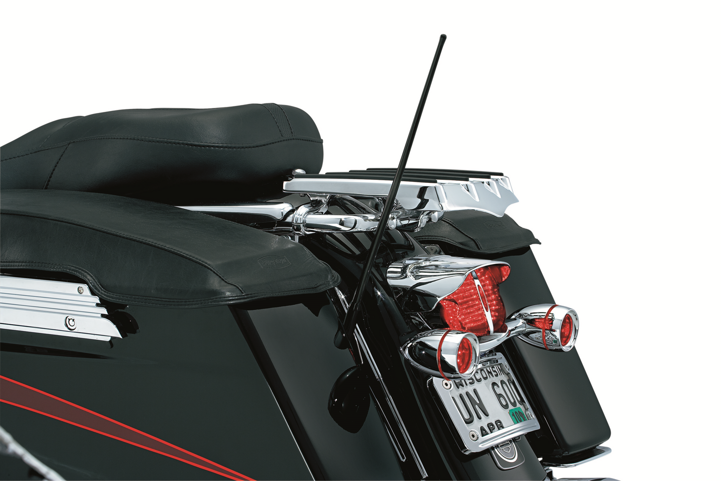Kuryakyn Dual Function Flexible Antenna fits 1989-2019 Harley Touring Road Glide