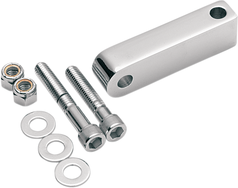 Arlen Ness Chrome Extended Bottom Mount Headlight Block for Harley Davidson