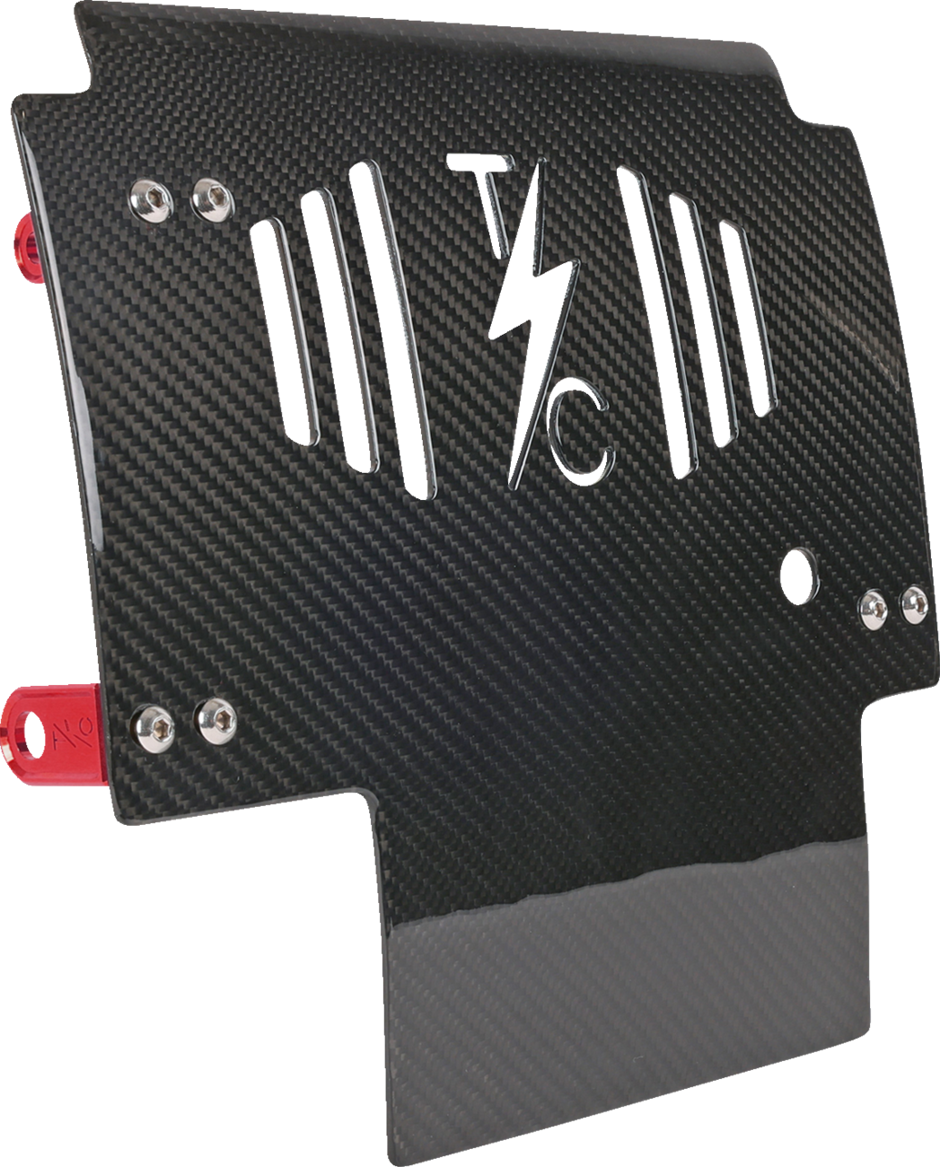 Thrashin Carbon Fiber Red Skid Plate fits 2023-2025 Harley Road Street Glide