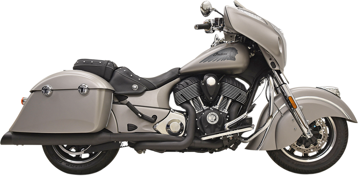 Bassani 2-2 Slash Cut True Dual Exhaust 2014-2019 Indian Chieftain Roadmaster