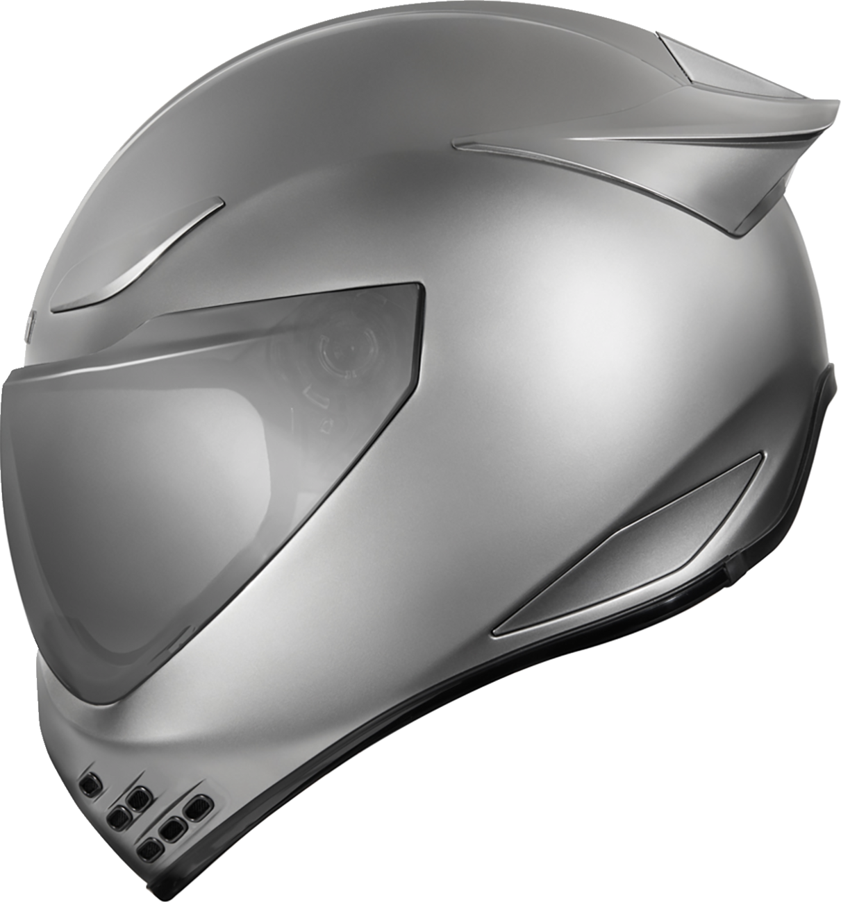 Icon Domain Cornelius Silver Unisex Adult Motorcycle Street Full Face Helmet