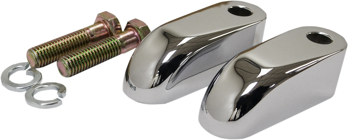 La Choppers Chrome 2" Pullback Handlebar Riser Extensions for Harley Davidson