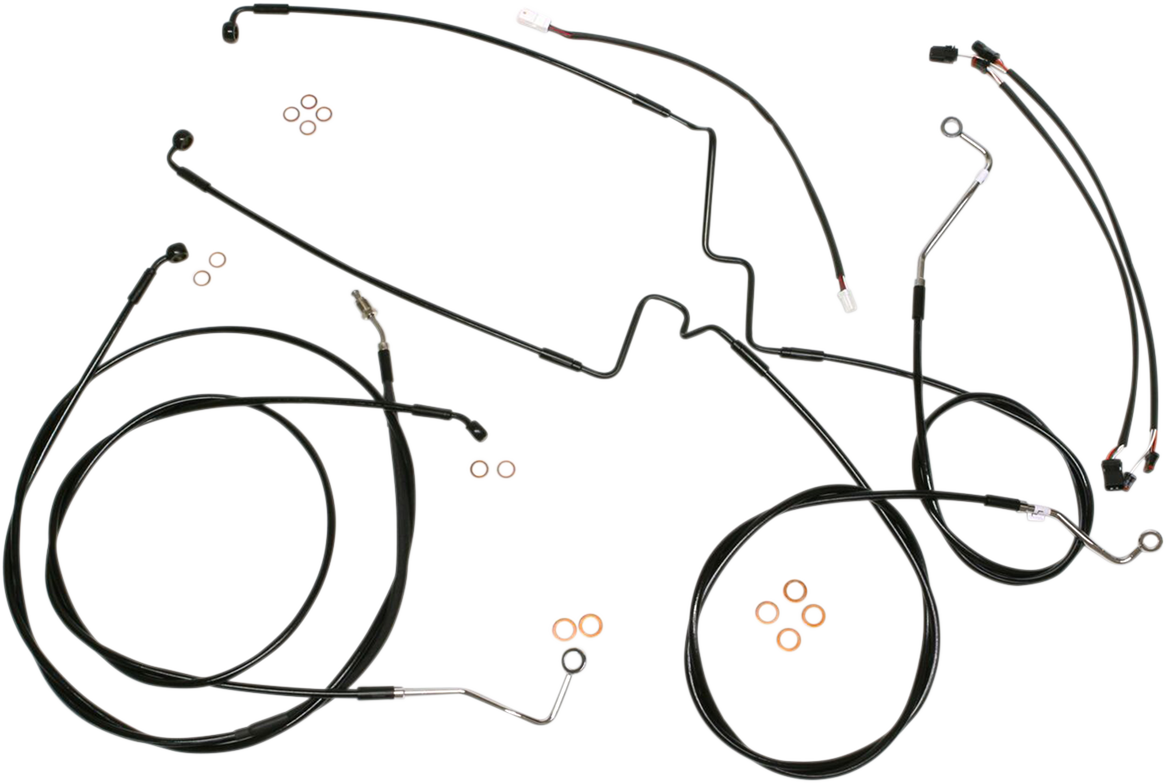 Magnum Black XR 12"-14" Handlebar Installation Kit for 2017-2020 Harley Touring