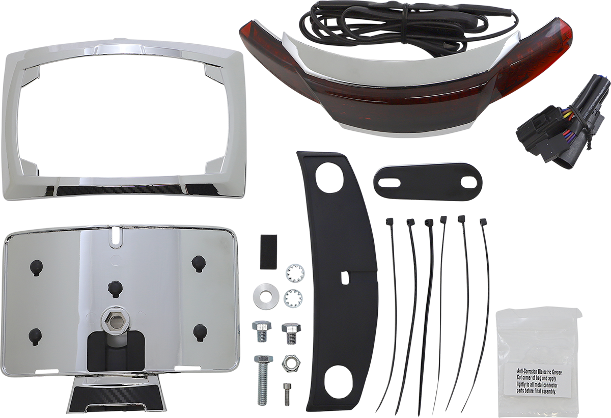 Ciro Latitude Tail Light & License Plate Mount for 2014-2023 Harley Touring FLTR